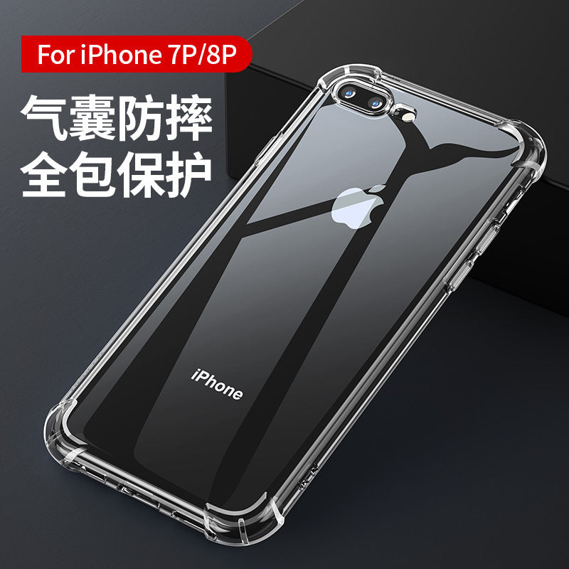 17 Suitable for 12 Pro Apple 14 Phone Case 16 Pro Transparent iPhone 11 All-Inclusive XR Airbag 13 Case 15 Drop Resistant
