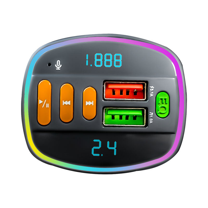 Cross-border Q17 Bluetooth mp3PD18W fast charging screen light, auto supplies cigarette lighter, charger, digital display PD fast charging