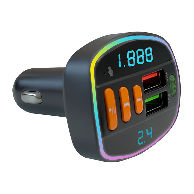 Cross-border Q17 Bluetooth mp3PD18W fast charging screen light, auto supplies cigarette lighter, charger, digital display PD fast charging