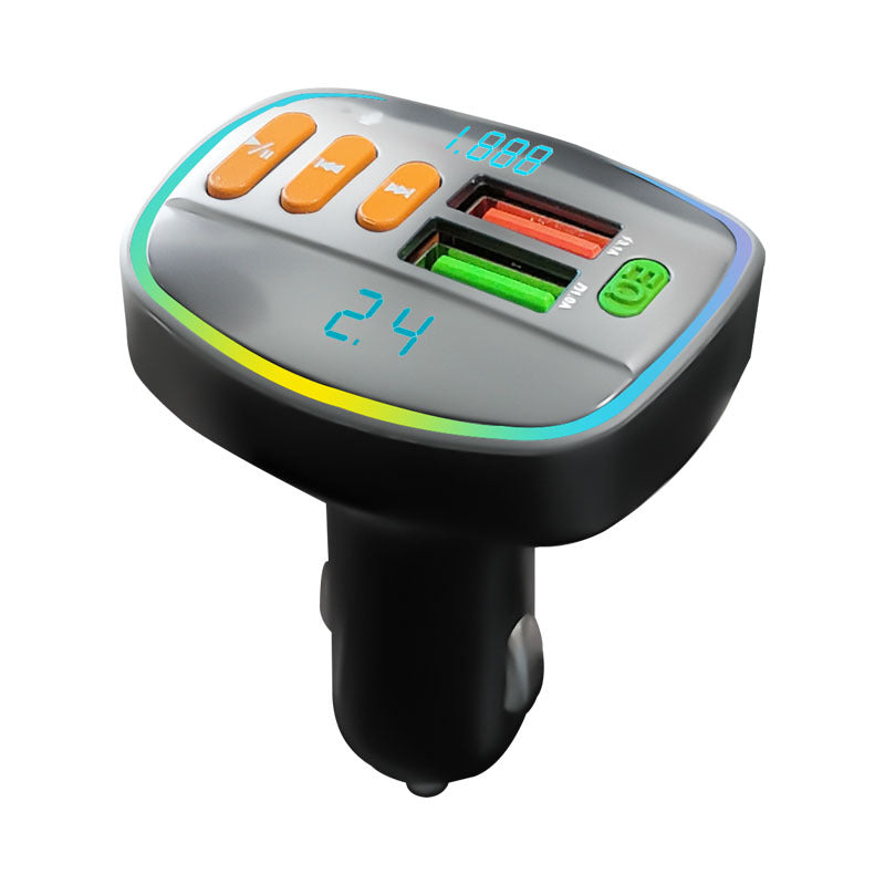 Cross-border Q17 Bluetooth mp3PD18W fast charging screen light, auto supplies cigarette lighter, charger, digital display PD fast charging