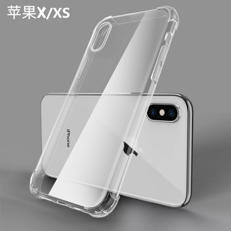 17 Suitable for 12 Pro Apple 14 Phone Case 16 Pro Transparent iPhone 11 All-Inclusive XR Airbag 13 Case 15 Drop Resistant
