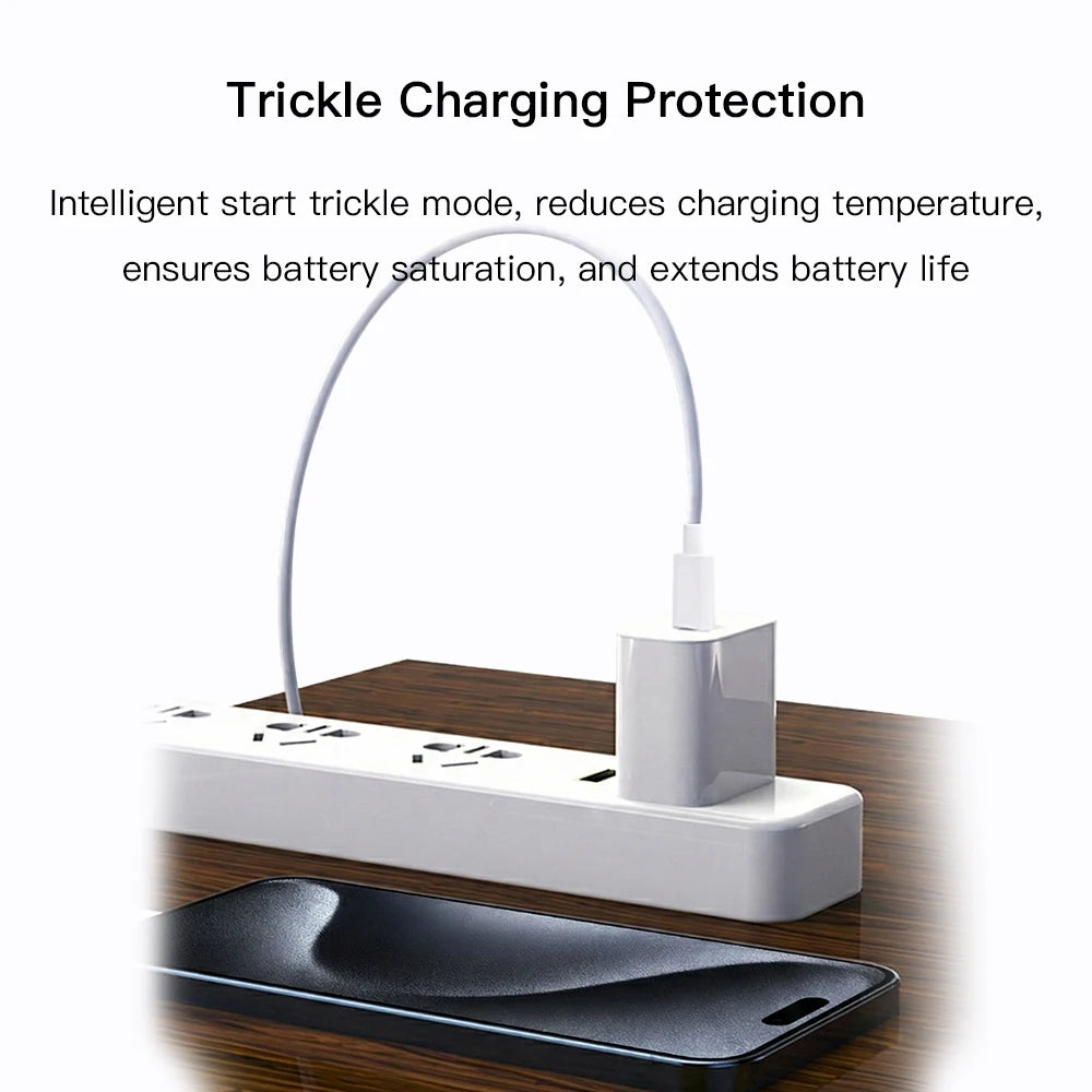 Carregador rápido PD de 30 W para iPhone 12, 13, 14, 15, 16, 17 Pro Max Plus, cabo de carregamento rápido USB-C para Lightning, adaptador de energia tipo C para C.