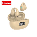 Fones de ouvido Lenovo TWS com condução óssea Ambie Sound, fones de ouvido de orelha sem fio Bluetooth, fones de ouvido esportivos.