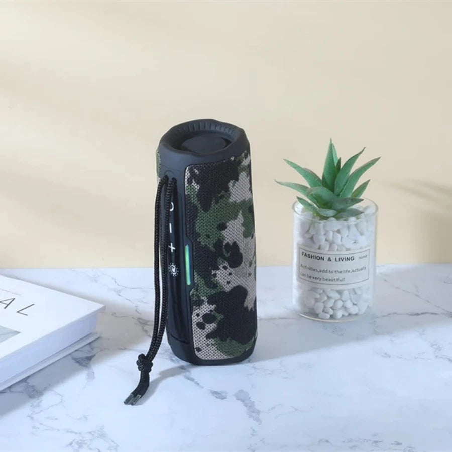 Caixa de Som Bluetooth Portátil Sem Fio com Rádio FM e Subwoofer para Áudio Bluetooth com Mãos Livres